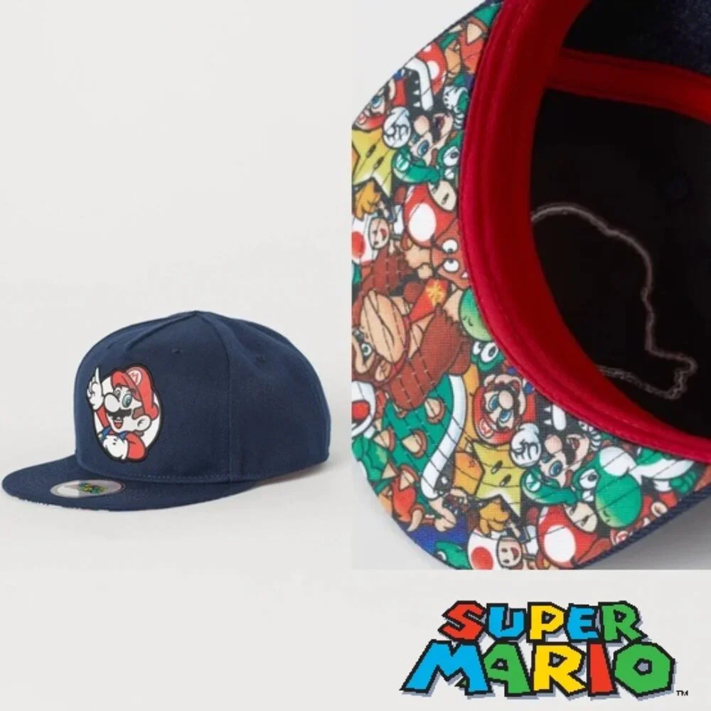 H&M X Super Mario Bros | Graphic Mario Motif Detail Cap